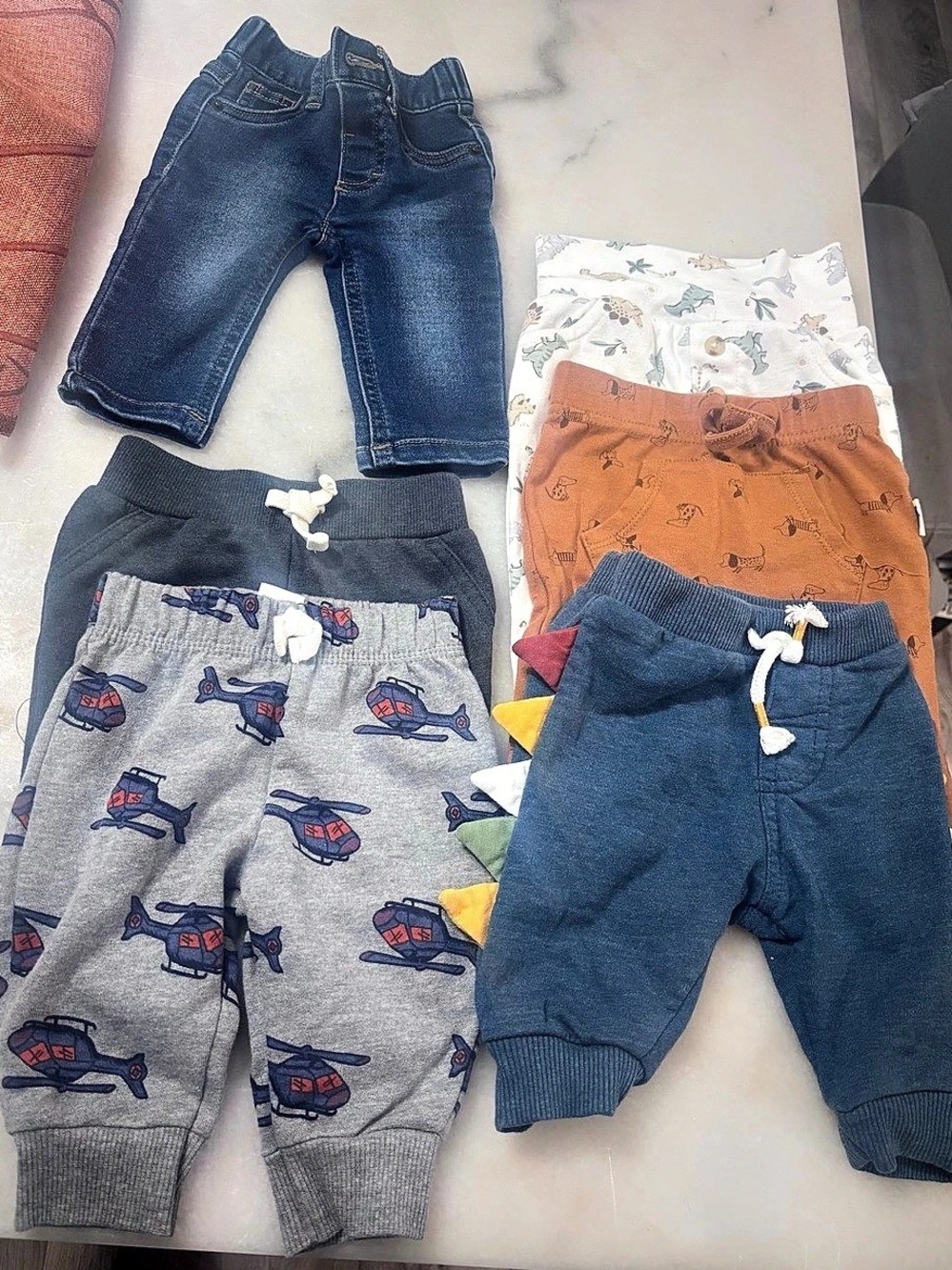 Baby sweatpants and jeans
